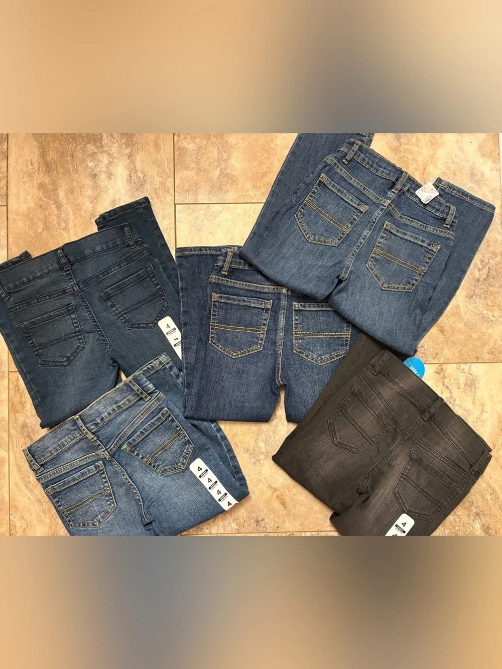 NWT The Children’s Place Boys Jeans Lot of 5 Size 4